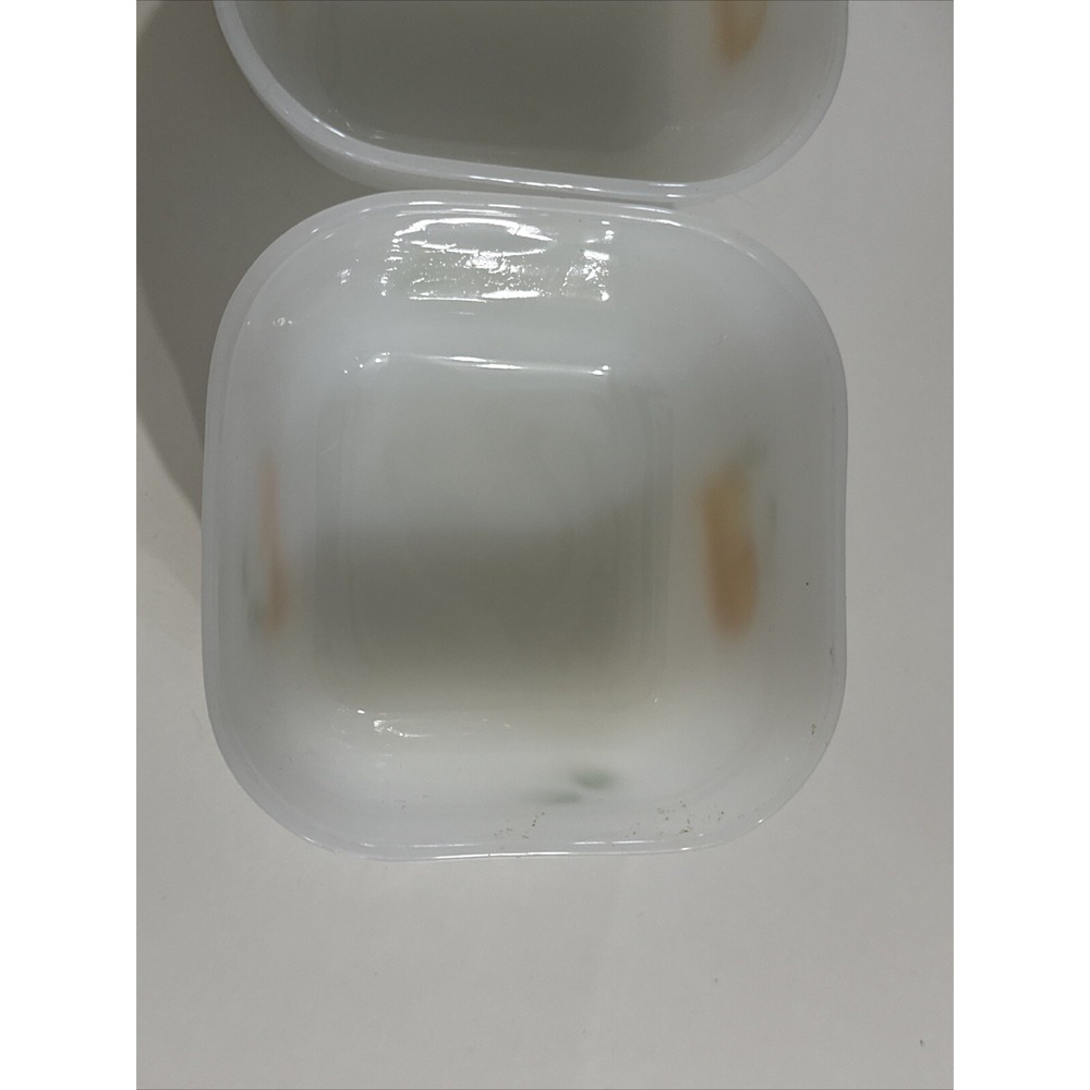 VTG Fire King Fruit Small Refrigerator Dish with Cover USA Hand Painted 4" Glass - Picture 16 of 16